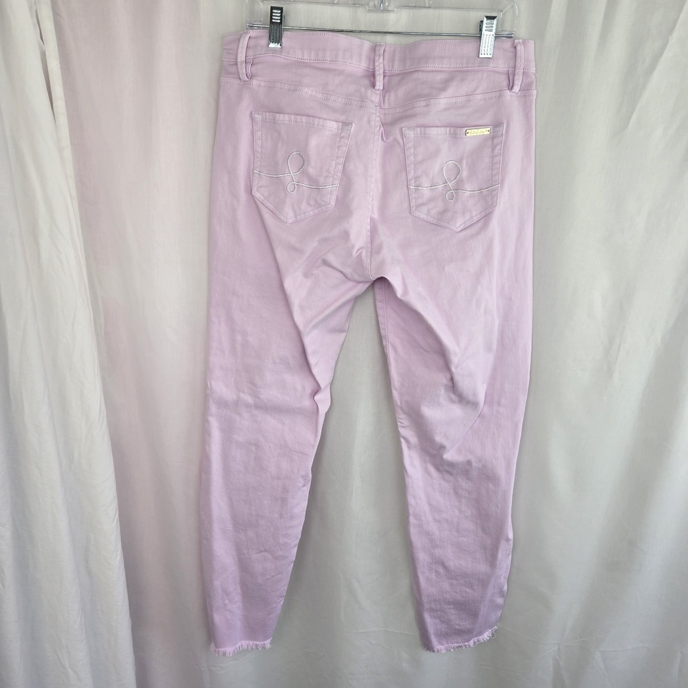 Lilly Pulitzer Womens SOUTH OCEAN SKINNY Jeans Sweet Violet Purple Lilac Size 12